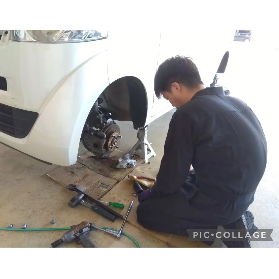 ダイハツのタントを車検でお預かりしました✨