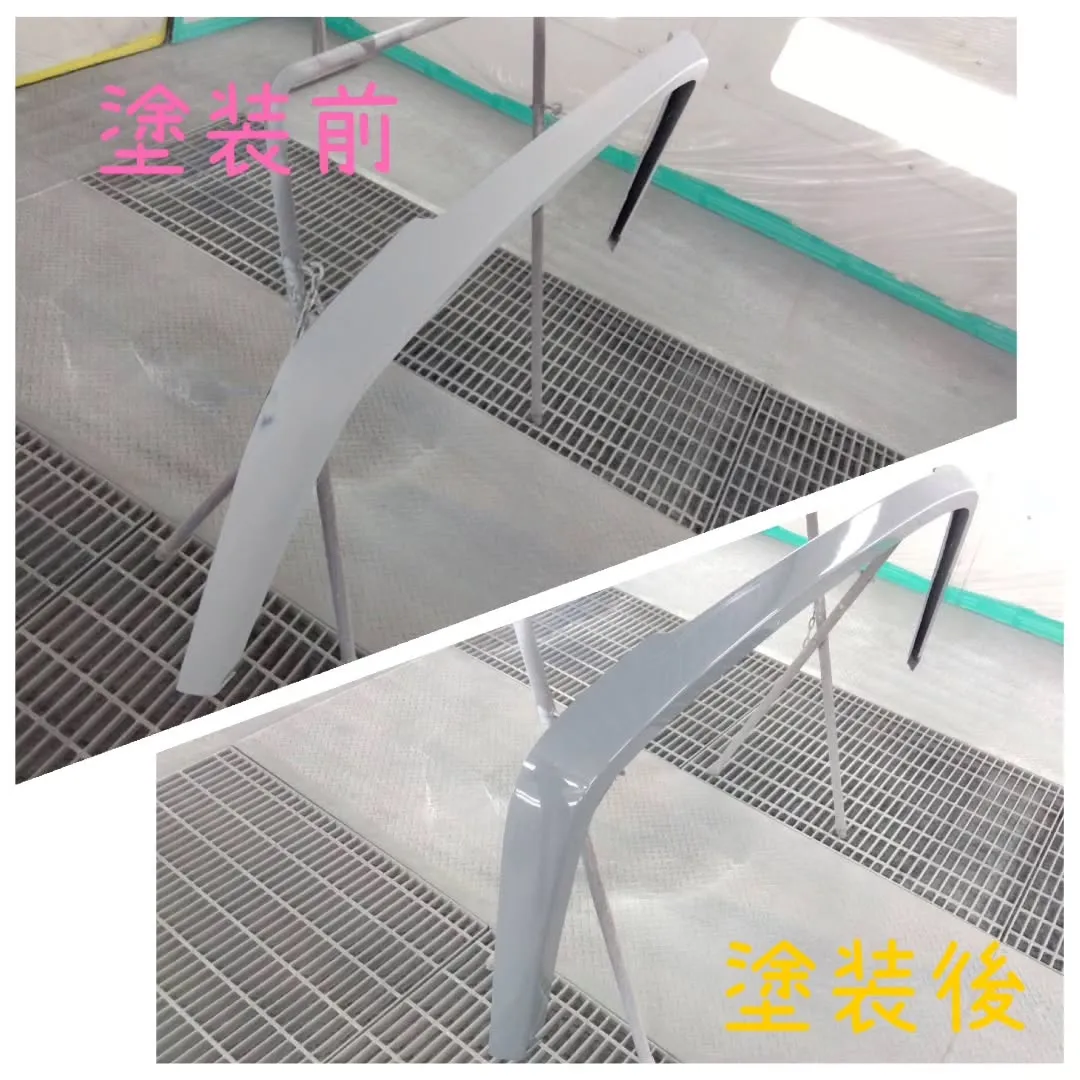 キャラバンの持ち込みパーツの塗装と取付をしました☺️