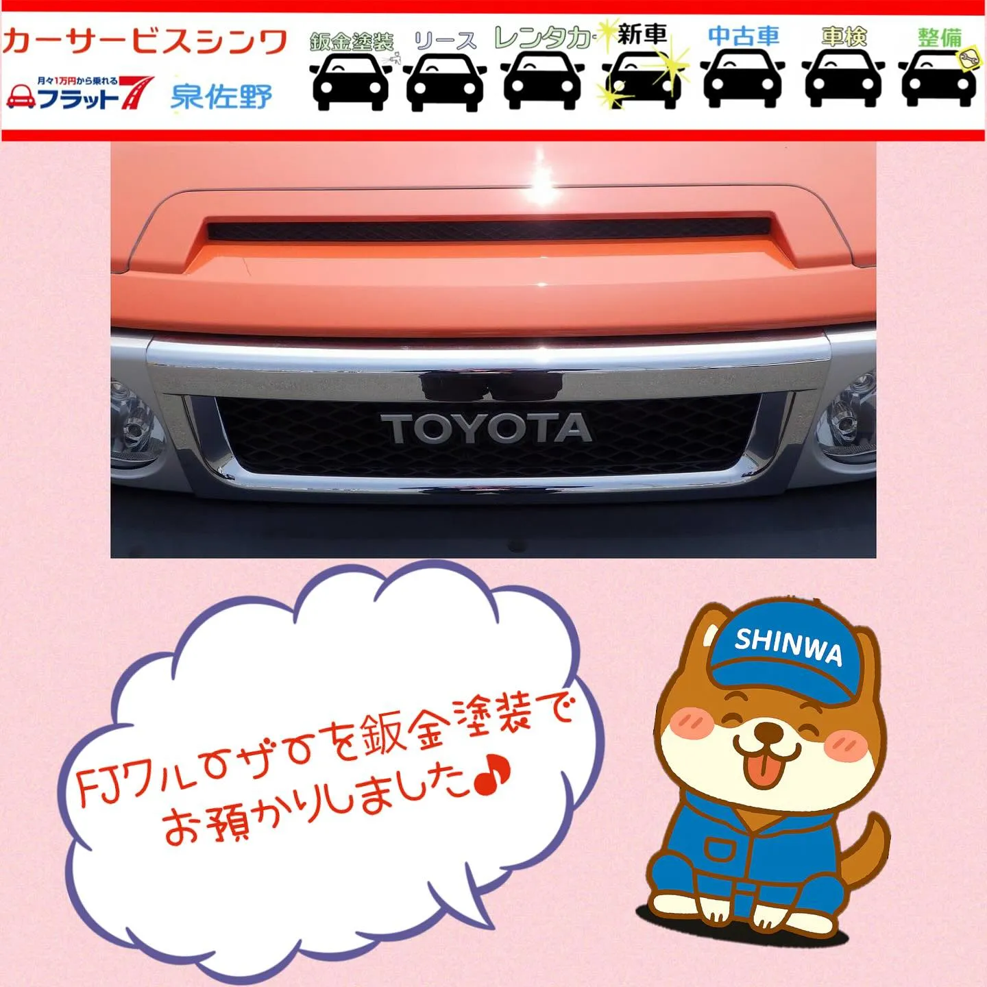 🚗✨車の塗装ハゲ補修事例✨