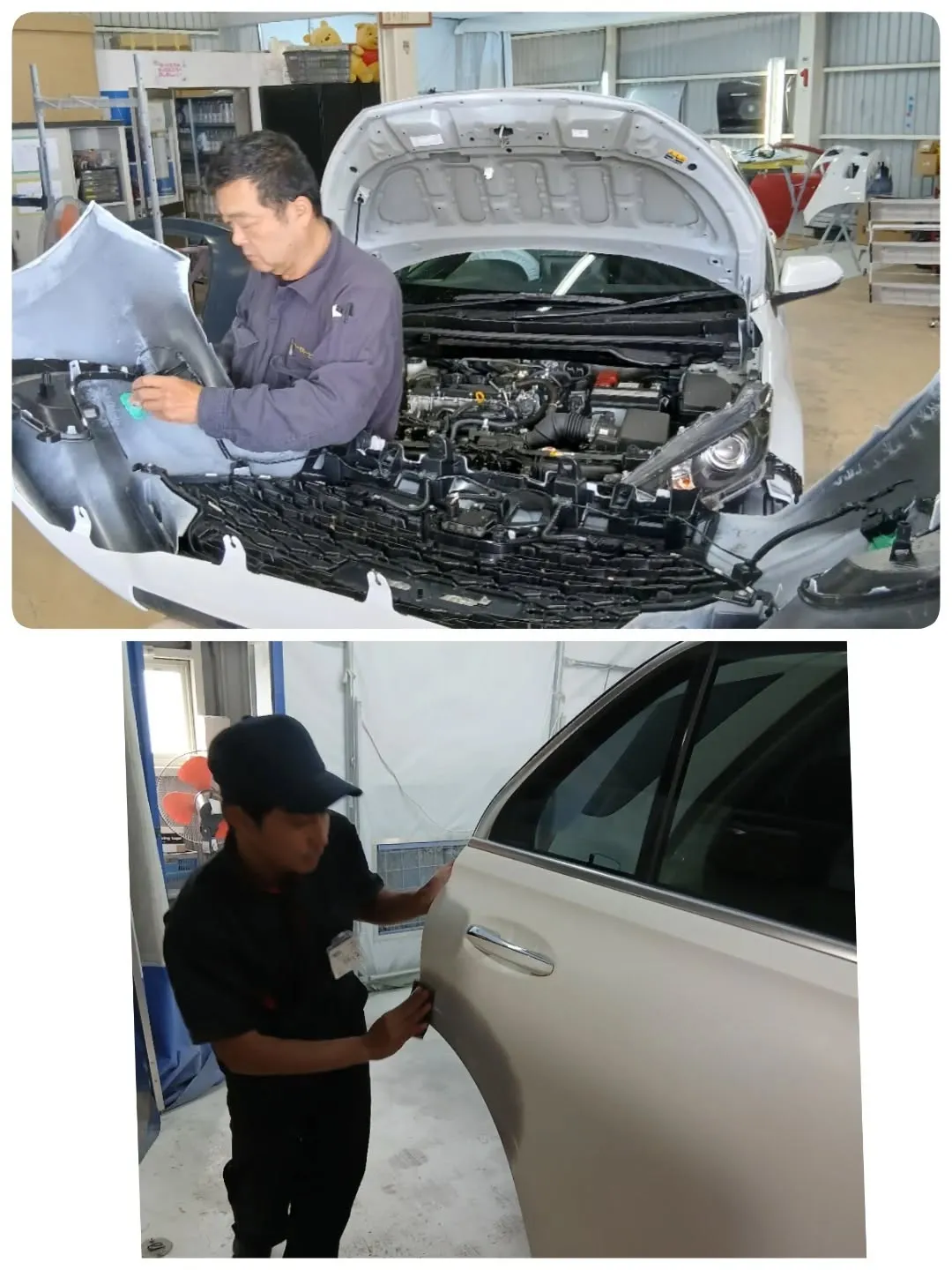 車の修理は保険会社の指定するお店のカーサービスシンワへ😊